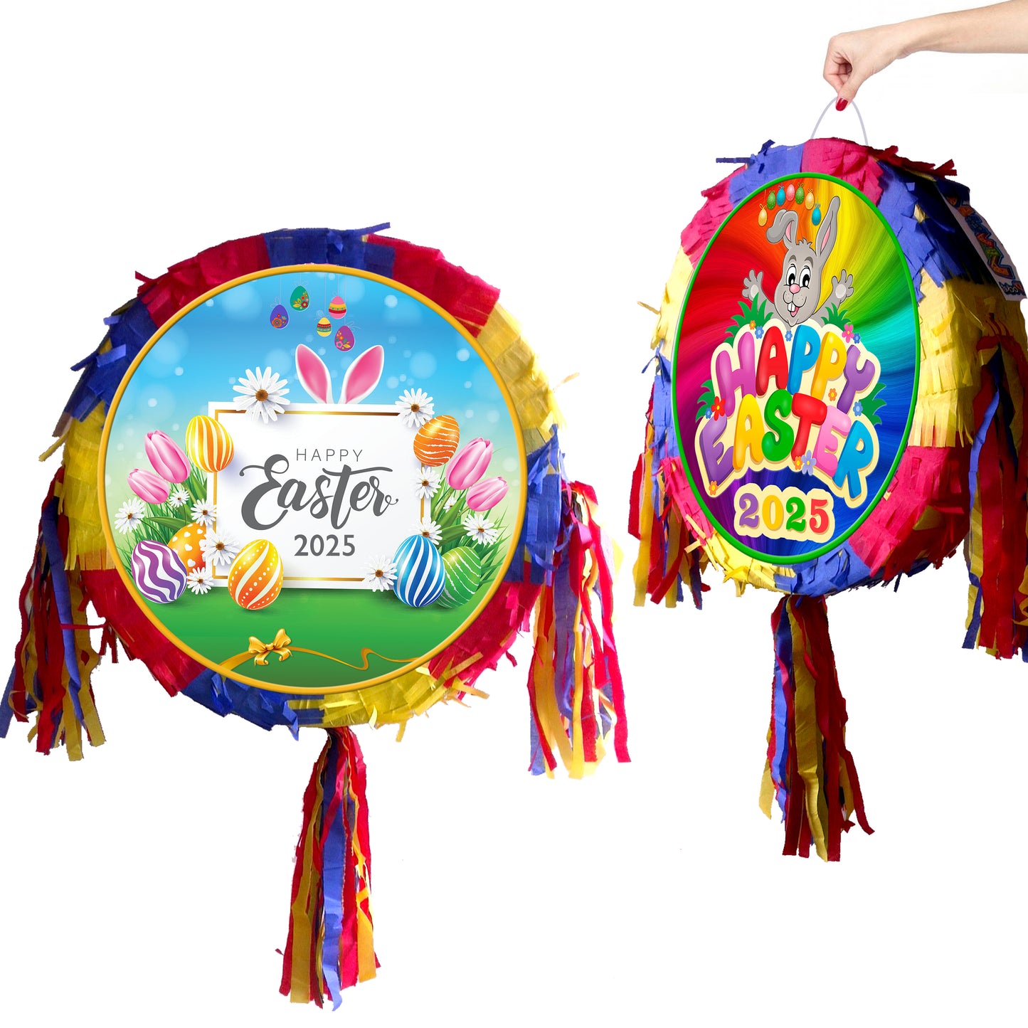 2025 Easter Pinata with stick and best New good Friday happy bunny surprise hunt party bonnet basket Pascha Resurrection Sunday UK