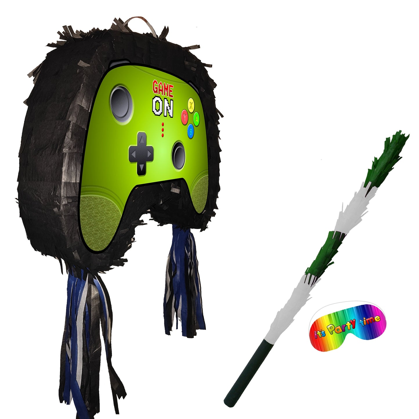 Remote Piñata Party theme pinata video game supplies happy birthday switch controller joystick control gamer Doofer gear stick Clicker stick