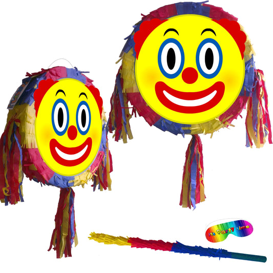 Clown Piñata set theme Party pinata supplies happy birthday stick blindfold Halloween Scary Creepy Funny Joker Pierrot jester Circus fool UK