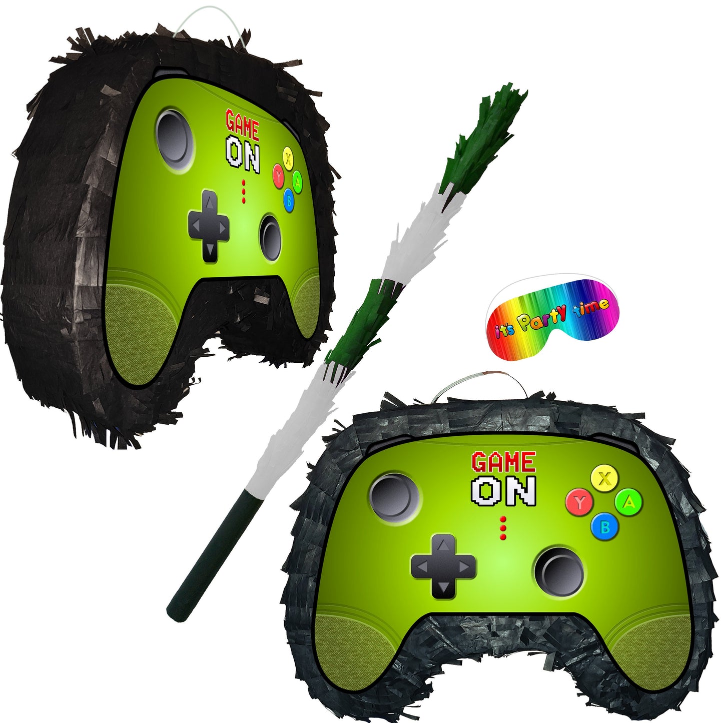 Remote Piñata Party theme pinata video game supplies happy birthday switch controller joystick control gamer Doofer gear stick Clicker stick