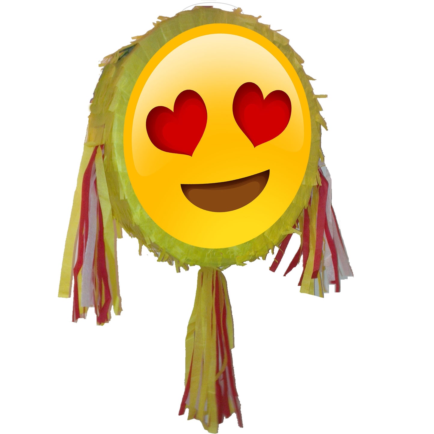 Love emoji Pinata party theme round piñata happy Birthday Smash game emotion Face dude icon Smiley infatuation in crazy charm heart eyes UK