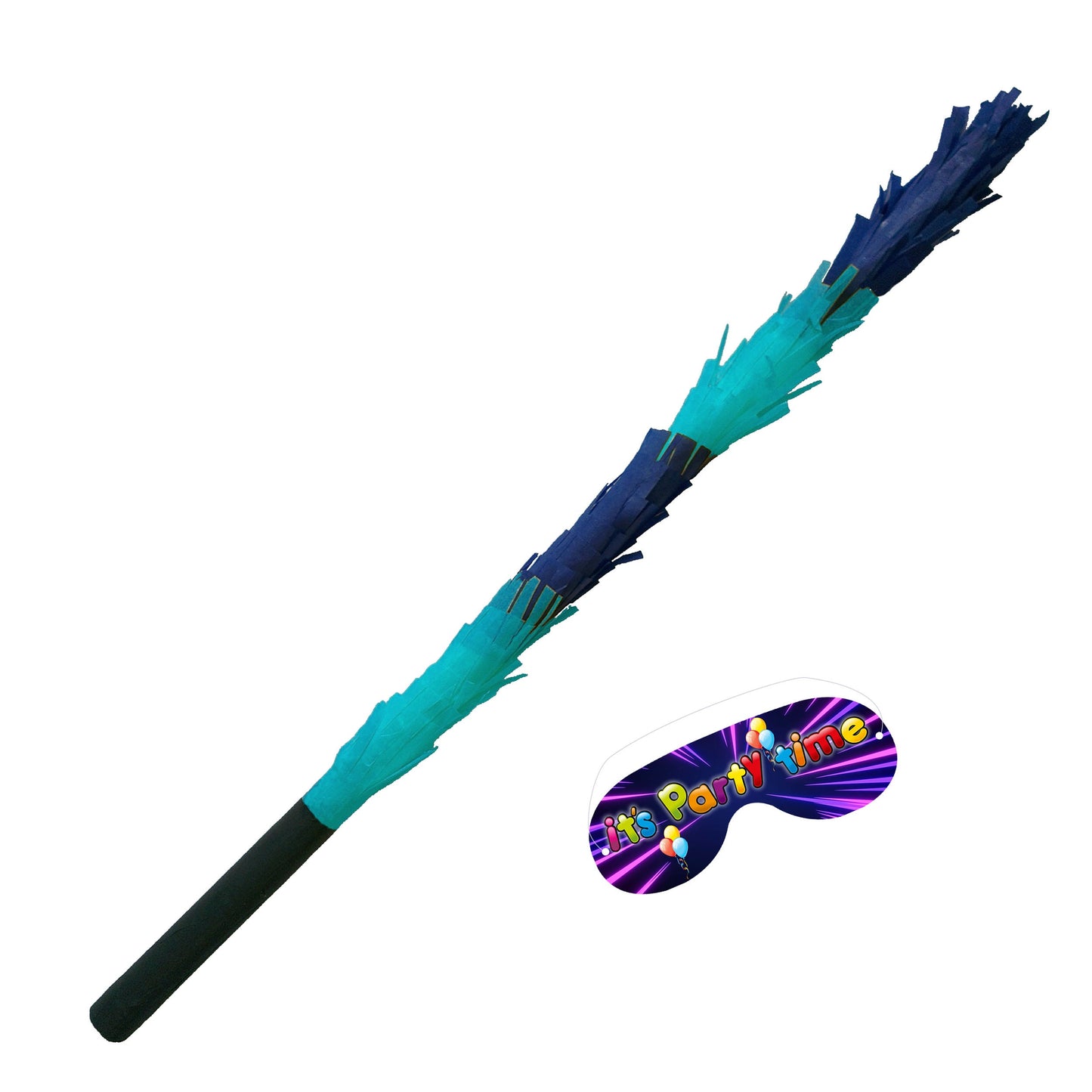 Blue and Sky Stick for Pinata smashing party game Piñata Hitting bashing bat baton blindfold fun Bright colours Boys Kids