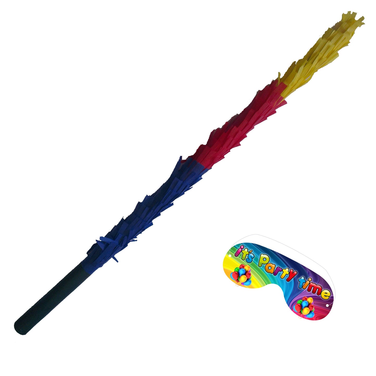 Multicolour Stick for Pinata smashing party game Piñata Hitting bashing bat baton blindfold fun Bright colours Girls Boys Kids Unisex