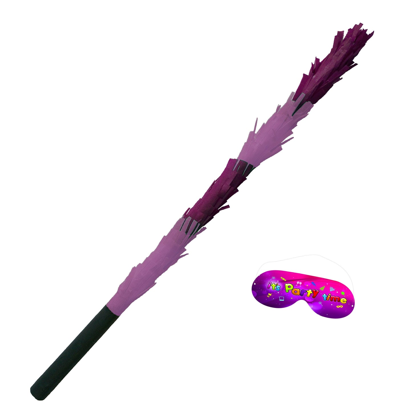 Purple violet lilac Stick for Pinata smashing party game Piñata Hitting bashing bat baton blindfold fun Bright colours Girls Kids lavender