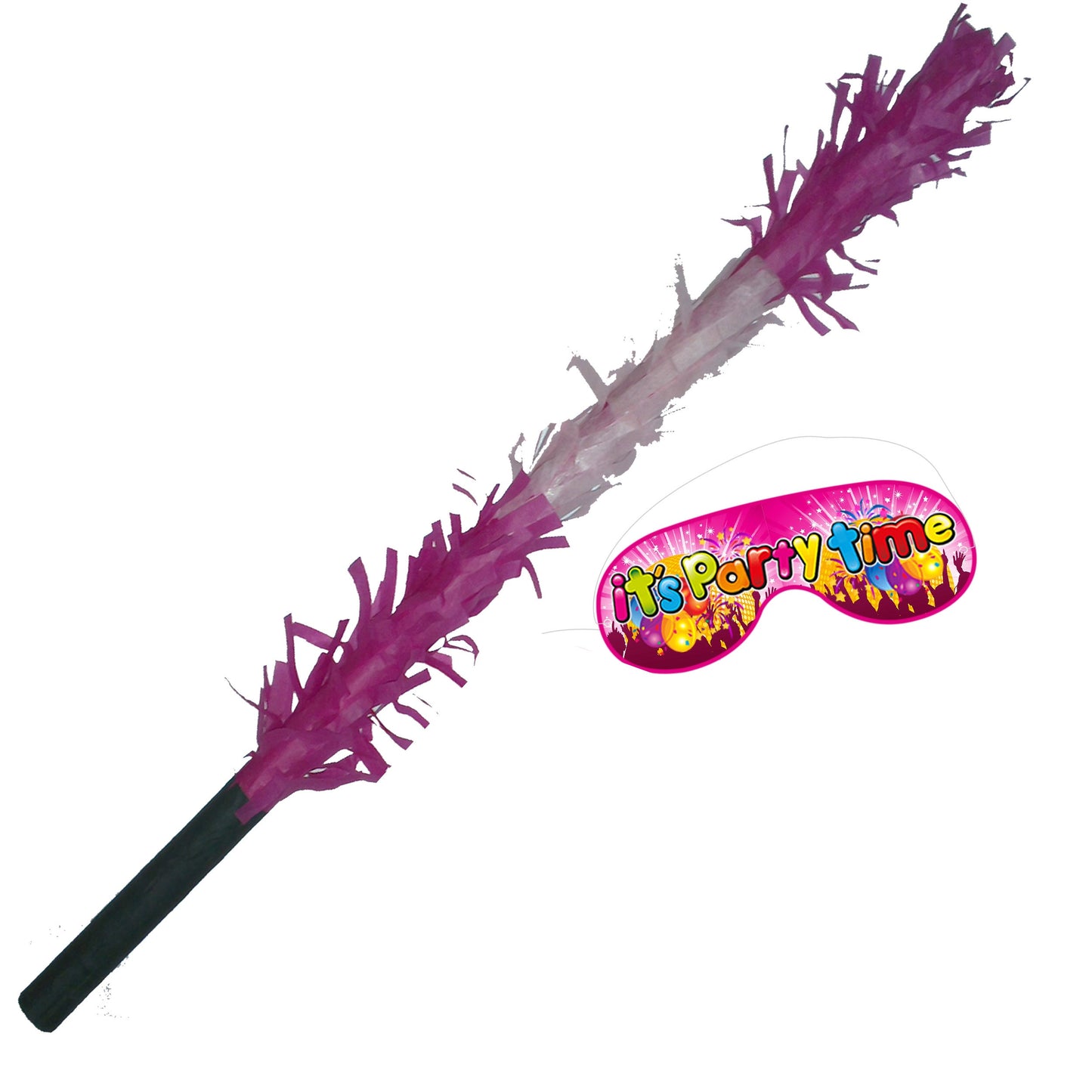 Hot Pink and Light Pink Stick for Pinata smashing party game Piñata Hitting bashing bat baton blindfold fun Bright colours Girls Kids