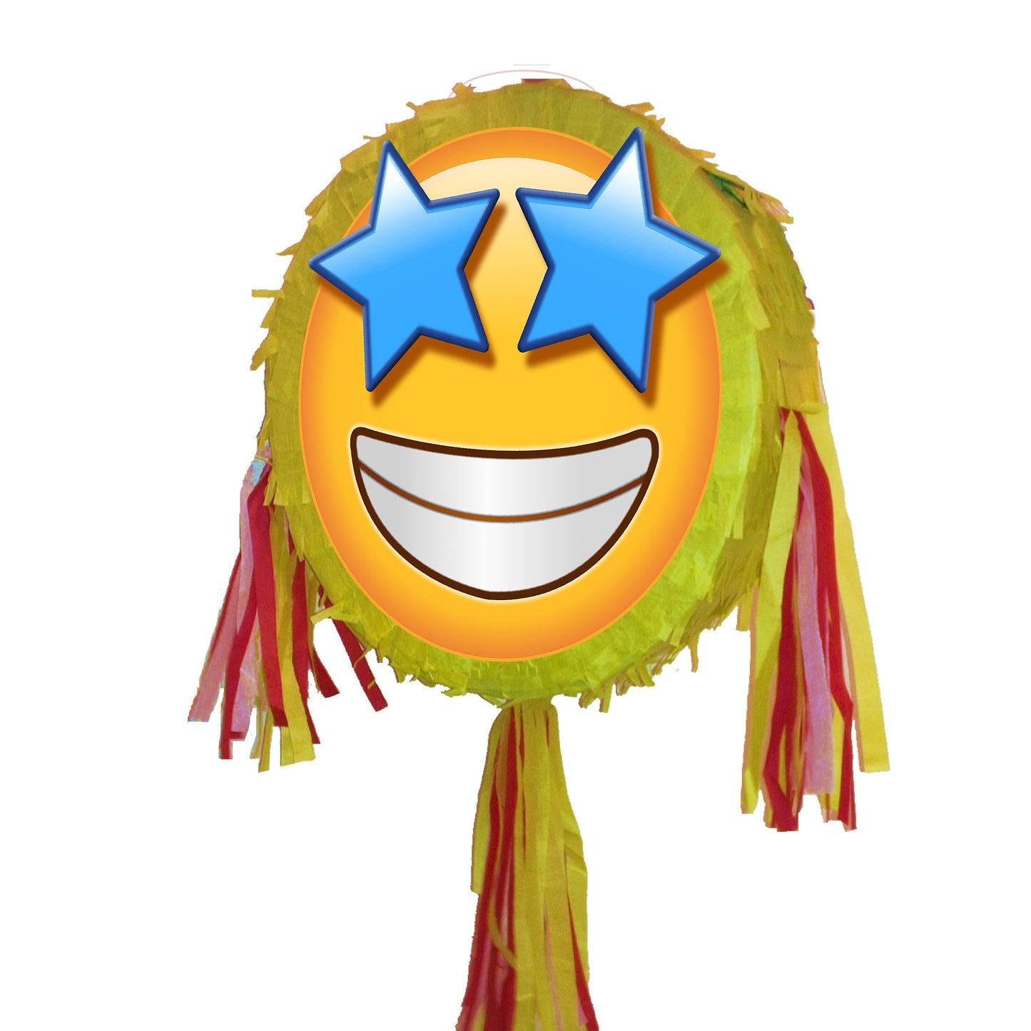 emoji Pinata Round theme piñata party supplies happy Birthday Smash Game Grinning Face eyes unisex greeting emotion Star-Struck exciting UK