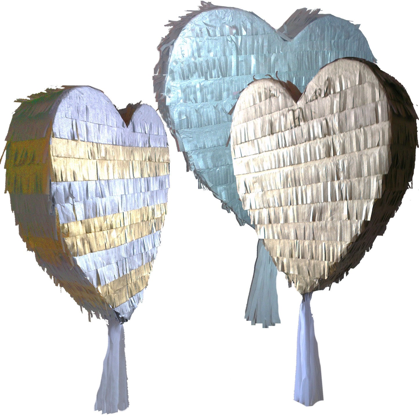 Big Gold Silver Heart Pinata and Stick Love Birthday Hen Engagement Prom bride be Anniversary Wedding girls night out slumber party stag