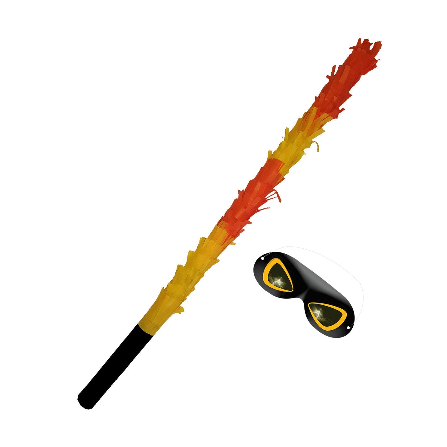 1x Orange Black or yellow Stick for Pinata smashing party game Piñata Hitting bashing bat baton blindfold Halloween treat Girls Boys Unisex