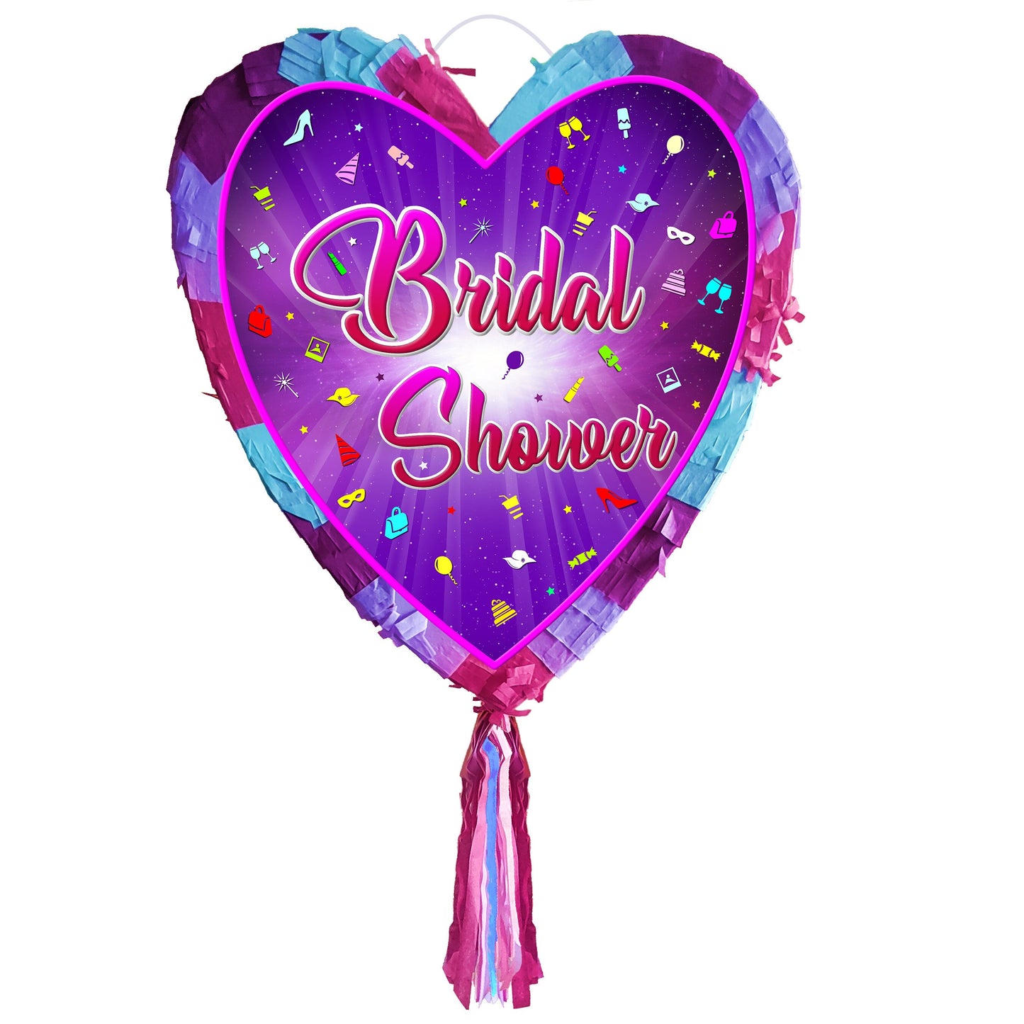 Bridal shower heart pinata and stick girls Party love theme supplies happy Game team hen Do prom wedding stag hag bachelor bride to be night